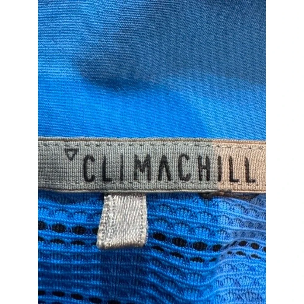 Adidas Climachill Golf Polo Shirt XL Blue‎ Striped Performance Short Sleeve